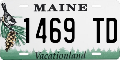 ME license plate 1469TD