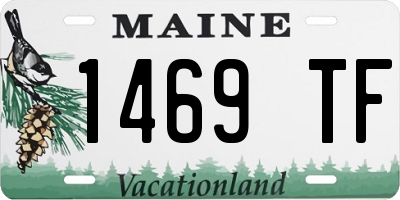 ME license plate 1469TF