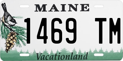 ME license plate 1469TM