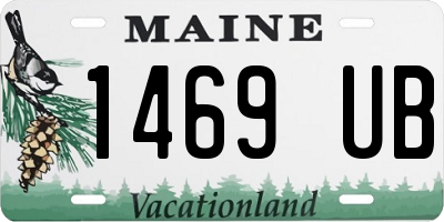 ME license plate 1469UB