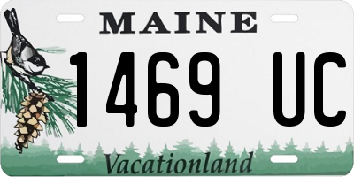ME license plate 1469UC