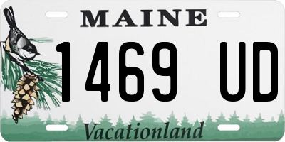 ME license plate 1469UD