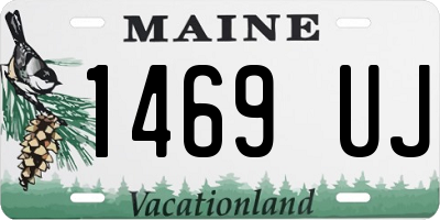 ME license plate 1469UJ