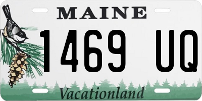 ME license plate 1469UQ