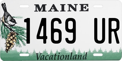 ME license plate 1469UR