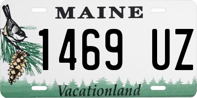 ME license plate 1469UZ