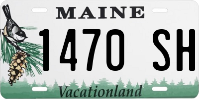 ME license plate 1470SH