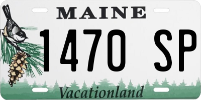 ME license plate 1470SP