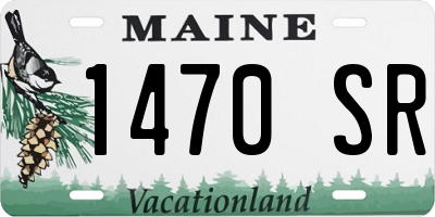 ME license plate 1470SR