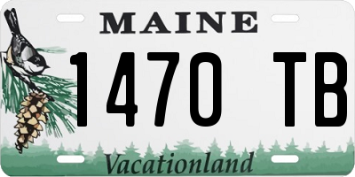 ME license plate 1470TB