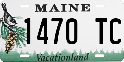 ME license plate 1470TC