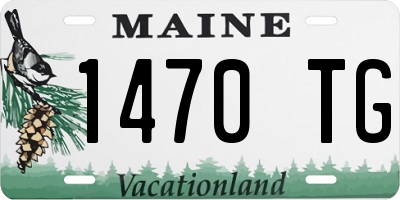 ME license plate 1470TG