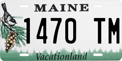ME license plate 1470TM