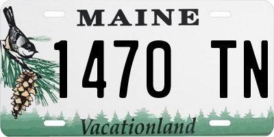 ME license plate 1470TN