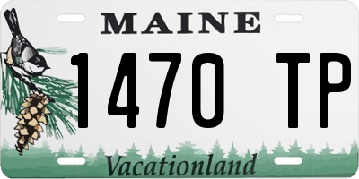 ME license plate 1470TP