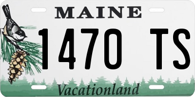 ME license plate 1470TS