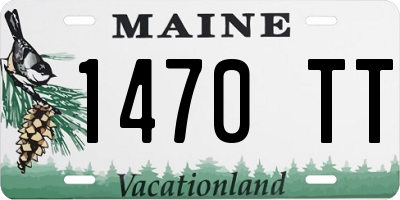 ME license plate 1470TT