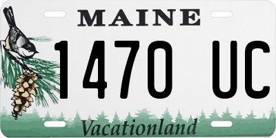 ME license plate 1470UC