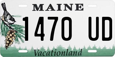 ME license plate 1470UD