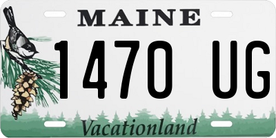ME license plate 1470UG