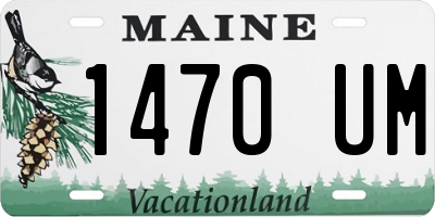 ME license plate 1470UM