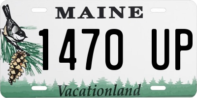 ME license plate 1470UP