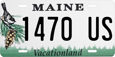 ME license plate 1470US