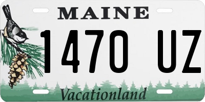 ME license plate 1470UZ