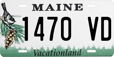 ME license plate 1470VD