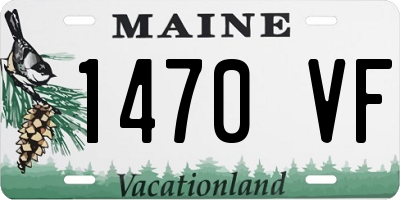 ME license plate 1470VF