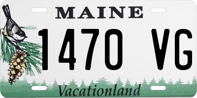 ME license plate 1470VG