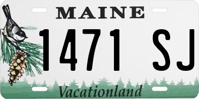 ME license plate 1471SJ