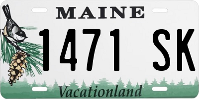 ME license plate 1471SK