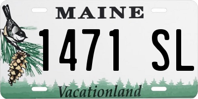 ME license plate 1471SL