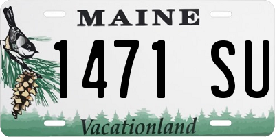 ME license plate 1471SU