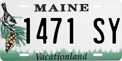 ME license plate 1471SY