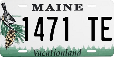 ME license plate 1471TE
