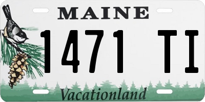 ME license plate 1471TI