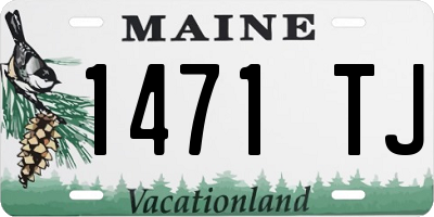 ME license plate 1471TJ