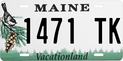 ME license plate 1471TK