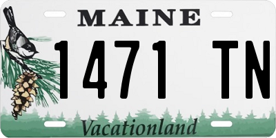 ME license plate 1471TN
