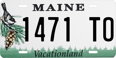 ME license plate 1471TO