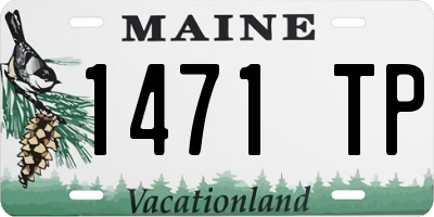 ME license plate 1471TP
