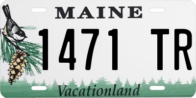 ME license plate 1471TR