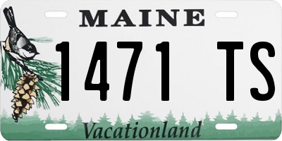 ME license plate 1471TS