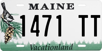 ME license plate 1471TT