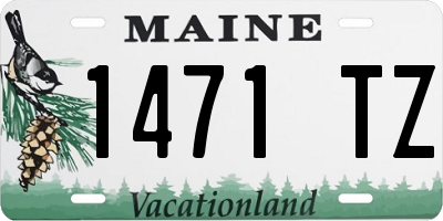 ME license plate 1471TZ