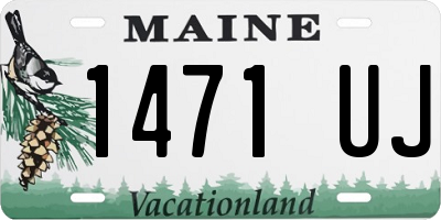 ME license plate 1471UJ