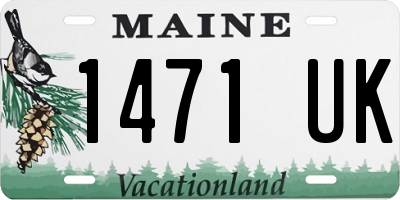 ME license plate 1471UK