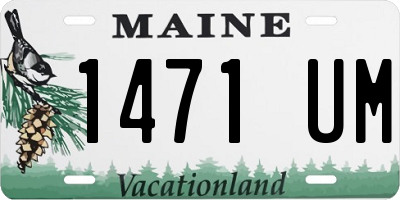 ME license plate 1471UM